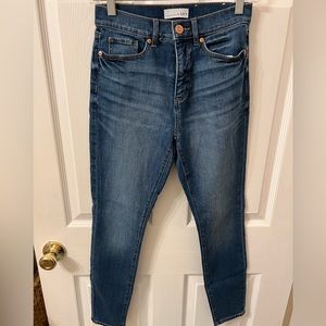 Loft high waist skinny dark denim